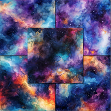 Load image into Gallery viewer, Watercolor Space Nebula Digital Papers
