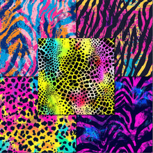 Load image into Gallery viewer, Neon Animal Print Seamless Digital Papers
