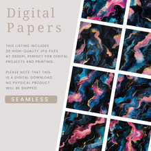 Load image into Gallery viewer, Neon Nebula Digital Papers
