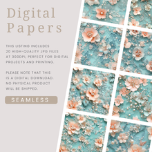 Load image into Gallery viewer, Pearl Ephemera Digital Papers
