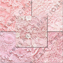 Load image into Gallery viewer, Pink Lace Seamless Digital Papers
