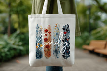 Load image into Gallery viewer, Red and Blue Floral Brush Strokes
