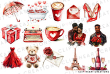 Load image into Gallery viewer, Romance in Red Clipart
