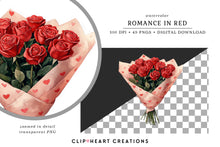 Load image into Gallery viewer, Romance in Red Clipart
