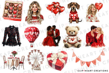 Load image into Gallery viewer, Romance in Red Clipart
