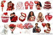 Load image into Gallery viewer, Romance in Red Clipart
