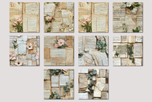 Load image into Gallery viewer, Romantic Script Digital Papers

