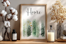Load image into Gallery viewer, Green Floral Brush Strokes
