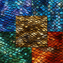 Load image into Gallery viewer, Dragon Scales Digital Papers
