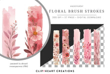 Load image into Gallery viewer, Soft Pink Floral Brush Strokes
