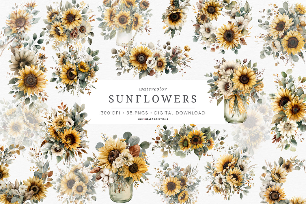 Sunflowers Clipart