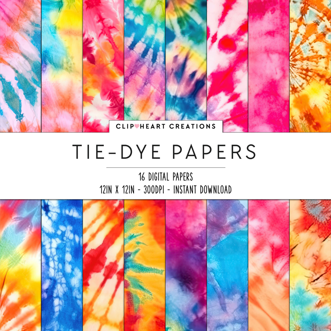 Tie-Dye Background Digital Papers