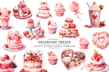 Load image into Gallery viewer, Valentine Treats Clipart Collection
