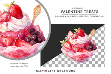 Load image into Gallery viewer, Valentine Treats Clipart Collection
