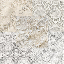 Load image into Gallery viewer, Vintage Lace Seamless Digital Papers
