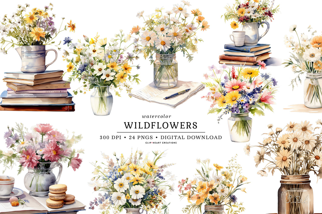 Wildflowers Clipart Collection