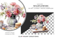 Load image into Gallery viewer, Wildflowers Clipart Collection
