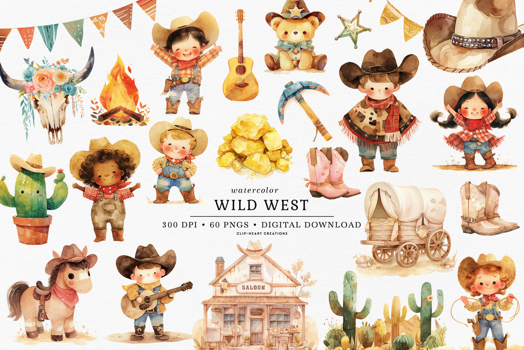 Wild West Clipart Collection