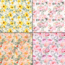 Load image into Gallery viewer, Spring Floral Watercolors Seamless Digital Papers
