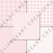 Load image into Gallery viewer, Buffalo Plaid Seamless Digital Papers - Baby Pink
