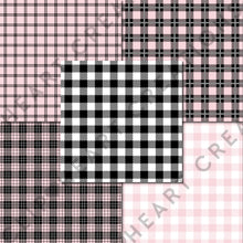 Load image into Gallery viewer, Buffalo Plaid Seamless Digital Papers - Baby Pink
