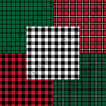 Load image into Gallery viewer, Buffalo Plaid Seamless Digital Papers - Christmas
