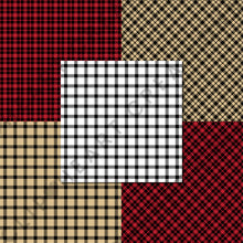 Load image into Gallery viewer, Buffalo Plaid Seamless Digital Papers - Holiday
