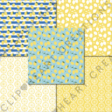 Load image into Gallery viewer, Lemon Seamless Digital Papers
