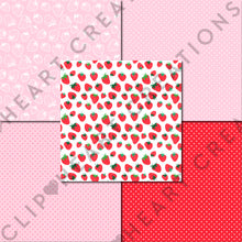 Load image into Gallery viewer, Strawberry Seamless Digital Papers
