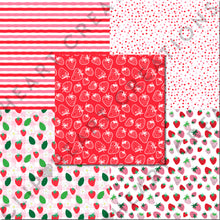 Load image into Gallery viewer, Strawberry Seamless Digital Papers
