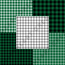 Load image into Gallery viewer, Buffalo Plaid Seamless Digital Papers - Green
