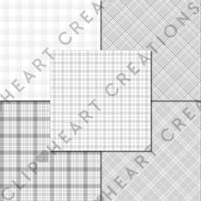 Load image into Gallery viewer, Buffalo Plaid Seamless Digital Papers - Grey
