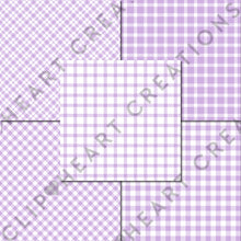 Load image into Gallery viewer, Buffalo Plaid Seamless Digital Papers - Lilac
