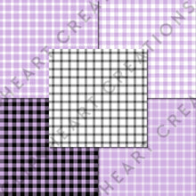 Load image into Gallery viewer, Buffalo Plaid Seamless Digital Papers - Lilac
