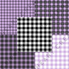 Load image into Gallery viewer, Buffalo Plaid Seamless Digital Papers - Lilac
