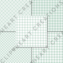 Load image into Gallery viewer, Buffalo Plaid Seamless Digital Papers - Mint
