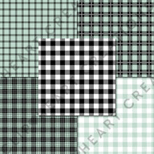 Load image into Gallery viewer, Buffalo Plaid Seamless Digital Papers - Mint
