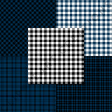 Load image into Gallery viewer, Buffalo Plaid Seamless Digital Papers - Navy
