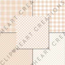 Load image into Gallery viewer, Buffalo Plaid Seamless Digital Papers - Neutral
