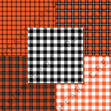 Load image into Gallery viewer, Buffalo Plaid Seamless Digital Papers - Orange
