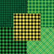 Load image into Gallery viewer, Buffalo Plaid Seamless Digital Papers - St Patricks Day
