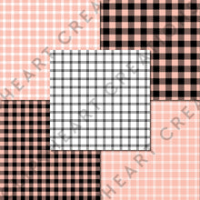 Load image into Gallery viewer, Buffalo Plaid Seamless Digital Papers - Peach
