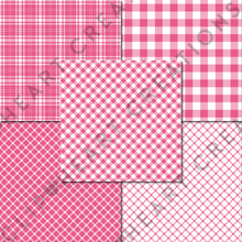 Load image into Gallery viewer, Buffalo Plaid Seamless Digital Papers - Raspberry
