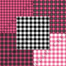 Load image into Gallery viewer, Buffalo Plaid Seamless Digital Papers - Raspberry
