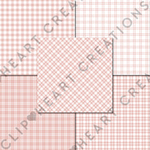 Load image into Gallery viewer, Buffalo Plaid Seamless Digital Papers - Rose Gold
