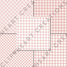 Load image into Gallery viewer, Buffalo Plaid Seamless Digital Papers - Rose Gold
