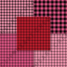 Load image into Gallery viewer, Buffalo Plaid Seamless Digital Papers - Valentines Day
