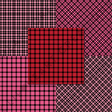 Load image into Gallery viewer, Buffalo Plaid Seamless Digital Papers - Valentines Day
