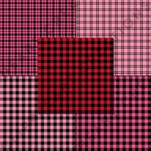 Load image into Gallery viewer, Buffalo Plaid Seamless Digital Papers - Valentines Day
