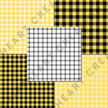 Load image into Gallery viewer, Buffalo Plaid Seamless Digital Papers - Yellow
